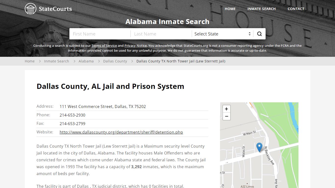 Dallas County TX North Tower Jail (Lew Sterrett Jail ...